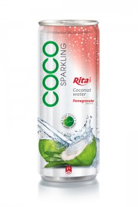250ml Pomegrante flavor Sparkling Coconut Water