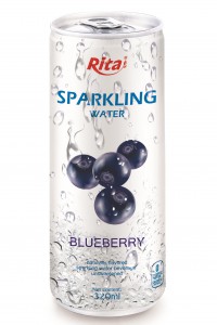 320ml Slim Can Blueberry Flavored Sparkling Water