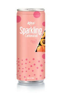 Sparkling Peach Fruit Flavor Drink
